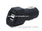 Bluetooth Headset Black Electrical Travel Adapter , 5V 2 Port USB Car Charger