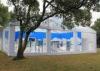 Transparent PVC Fabric Clear Span Tent , Aluminum Alloy Garden Party Tent