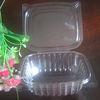8oz PET Disposable Salad Bowls Hinged Lid , Eco Friendly Rectangular Box