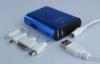 4400mAh Blue smartphones Dual USB Power Bank With Flashlight Led