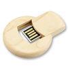 Round Shape Wooden Thumb Drive , Watherproof Wooden USB Memory 8GB High Speed 2.0 Interface