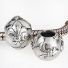 European Style Sterling Silver fleur de lis Beads