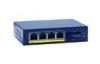100 Meters 4 Ports PoE Fiber Switch , 10/100Mbps , IEEE802.3af PoE Injector And Splitter