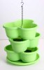 three layers PP flower pot