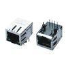 10/100M Integrated RJ45 Connector, Magnetic RJ45 Network Switch with leds EMI fingers for 10/100bas