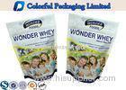 200g Matte Finished Whey Protein Powder Bag With Zipper , custom printing