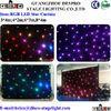 Waterproof Velvet LED Star Curtain Theatre Stage LED Backdrop Red / Blue / Yellow