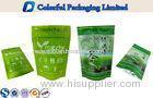 Shiny Printing Aluminum lined resealed Tea Packaging Bags With zipper top