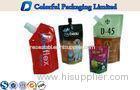 liquid detergent aluminium Stand Up Pouch with Spout , Logo Customized