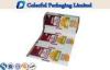 Colorful food packaging film , Glossy printing Heat seal plastic film roll