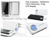 super capacity 10000mAh power bank with LCD display/charger for any USB digital devices