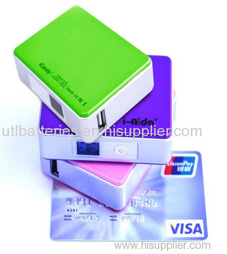 credit card size power bank with 4400mAh