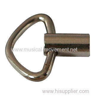 Triangle Metal Winding Key Knob Handle For Musical Movement Music Box Fittings 