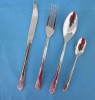 Disposable aluminum plated plastic cutlery