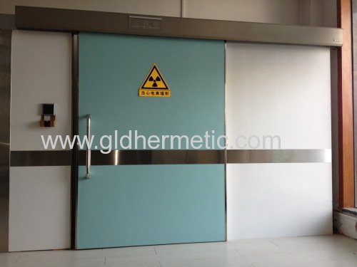 Automatic non-hermetic sliding x-ray doors