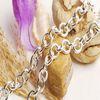 Succinct and charming stainless link chain necklaces of costume jewellery