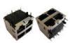 SW-10862-2-2-EMI-Horizontal RJ45 transformer, 2x2 Stacked Gigabit RJ45 Connector without LEDs 500 M