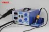 2 in 1 hot air pcb digital soldering station with soldering iron holder