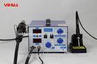 2 IN 1 Electronic Soldering Station / Rework Station With Hot Air Gun and Soldering Iron