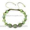 OEM / ODM New design Shamballa CZ rhinestone beads Crystal Bangle Bracelets