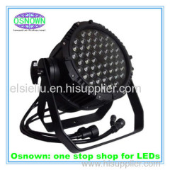 54pcs 1W/3W RGBW IP65 Waterproof Osnown Stage Par Light with Cast Aluminum