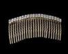 Brass Material with Silver Plating Wedding jewelry Crystal bridal hair Comb H034-G