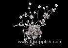A Big Flower Crystal, Rhinestone and Some Small Flower Wedding bridal hair combs for women