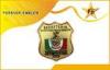 High Quality Souvenir Metal Sheriff / Fire / Military Police Badges For Unit Or Arm