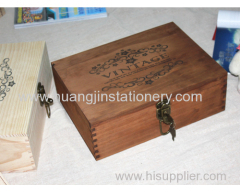 wood box with customize for storage
