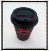 Disposable paper cups with lids in 8oz