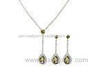 Crystal, Rhinestone bridal party jewelry necklace earrings sets for Children, Women