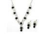 Rhinestone bridal inexpensive jewelry necklace necklace and earring set for women