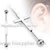 38mm Surgical Steel Cross Industrial Barbells Piercing Jewelry For Ear