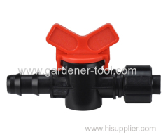 Plastic micro irrigation ball valve