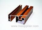 Custom Wood Grain Aluminium Door And Window Profiles Supporting Powder Coating / Polishing