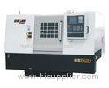 Cast Iron CNC Horizontal Lathe Machine , Multi - station turret indexes cnc lathe machinery