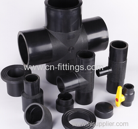 hdpe butt fusion injection equal tee pipe fittings