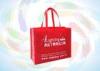 Red / Pink / Black Eco friendly Printed PP Non Woven Bag for Shopping Packing