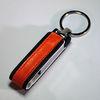 Red swivel 8M , 16M , 32M , 64M , 128M Metal and Leather USB Drive with customized logo