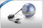 Portable Music USB / 3.5mm Mini Ball Speaker For Mobile Phone , Notebook