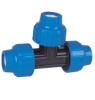 pp equal tee compression fittings