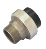 hdpe male threaded union with brass insert pipe fittings