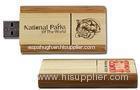 Swivel Wooden Thumb Drive , High Speed 2.0 2GB Bamboo Custom USB Flash Disk