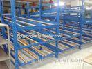 50KG material storage racks for conveyor carton , turn box piece picking gravity flow racks