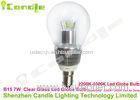 7w B15 Led Globe Bulb High Power Clear Glass 360 Degree Beam Angle Ra80 Dimmable CE