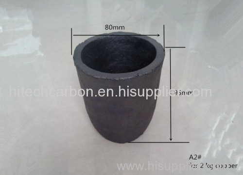 H95*OD80*BD70mm sic graphite crucible for 0.5kg melting alumina in induction furnace/ high temperature melting pot