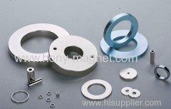 Ni coating strong ndfeb ring shaped magnet