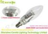 5500K 5w E14 Led Candle Bulb Flower Reflectors With Clear Glass Cover