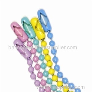 powder coated color ball chains