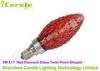 360 Red Diamond Glass High Lumen LED Bulb Candle Lights 5W Twist Shape C35